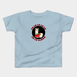 Fa la la la la la la llama | Llama Pun Kids T-Shirt